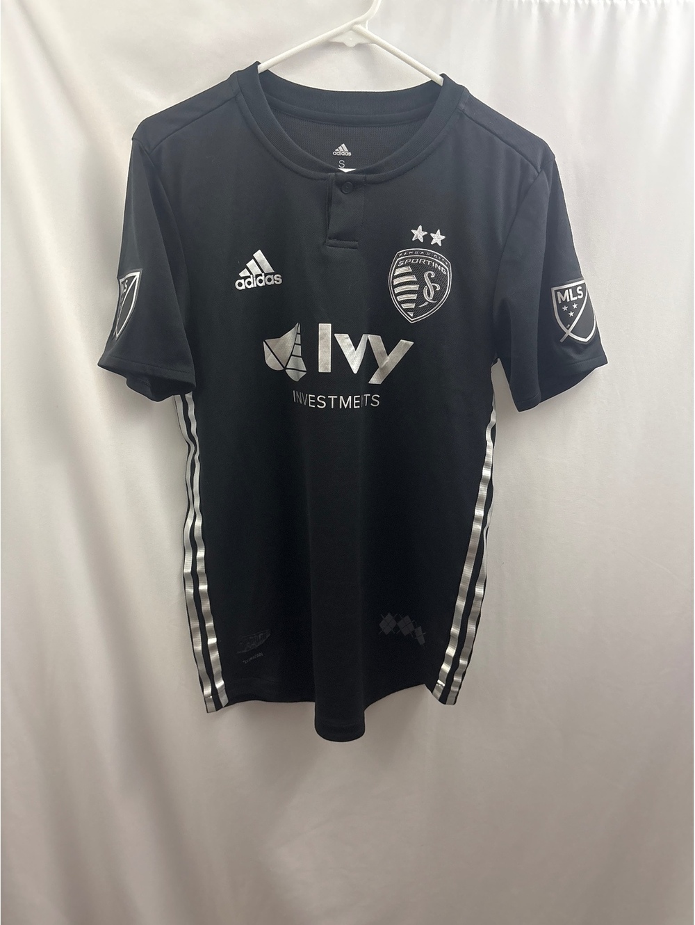 Daniel Salloi Sporting Kansas City 2018 Adidas MLS Soccer Jersey Sz Small Black